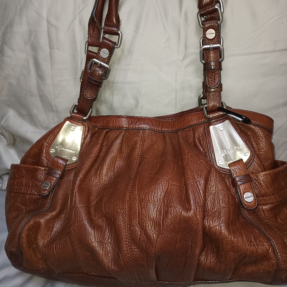 B. Makowsky Leather Shoulder Bag